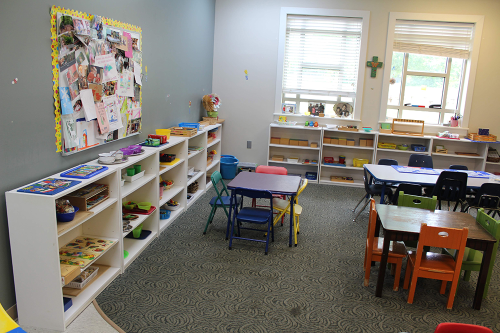 One of the two preschool classrooms.